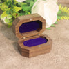 Retro Black Walnut Wooden Jewelry Storage Box For Women Ring And Earrings Packaging Display Case
