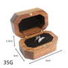 Retro Black Walnut Wooden Jewelry Storage Box For Women Ring And Earrings Packaging Display Case