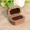 Retro Black Walnut Wooden Jewelry Storage Box For Women Ring And Earrings Packaging Display Case