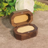 Retro Black Walnut Wooden Jewelry Storage Box For Women Ring And Earrings Packaging Display Case