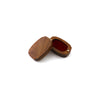 Retro Black Walnut Wooden Ring Jewelry Box With Flannel Lining Carved Wooden Packaging Box
