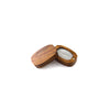Retro Black Walnut Wooden Ring Jewelry Box With Flannel Lining Carved Wooden Packaging Box