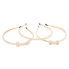 Retro Bow Knot Alloy Pearl Hair Band