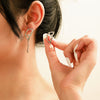Retro Butterfly Alloy Earrings Geometric Style Electroplating For Women