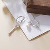 Retro Butterfly Alloy Earrings Geometric Style Electroplating For Women