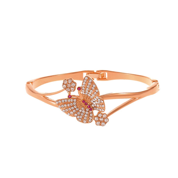 Retro Butterfly Bracelet For Women In Alloy With Full Diamond Design