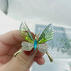 Retro Butterfly Imitation Pearl Alloy Rhinestone Women'S Brooches