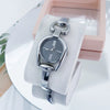 Retro Button Ring Women's Alloy Bracelet Watch Casual Fashion Quartz Round Dial