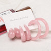 Retro C-Shape Transparent Earrings Set 3 Pairs Wholesale Gooddiy