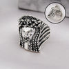 Retro Cartoon Animal Ring For Men And Unisex Wear Electroplated Alloy Character Jewelry Accessory