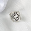 Retro Cartoon Animal Ring For Men And Unisex Wear Electroplated Alloy Character Jewelry Accessory