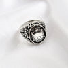 Retro Cartoon Animal Ring For Men And Unisex Wear Electroplated Alloy Character Jewelry Accessory