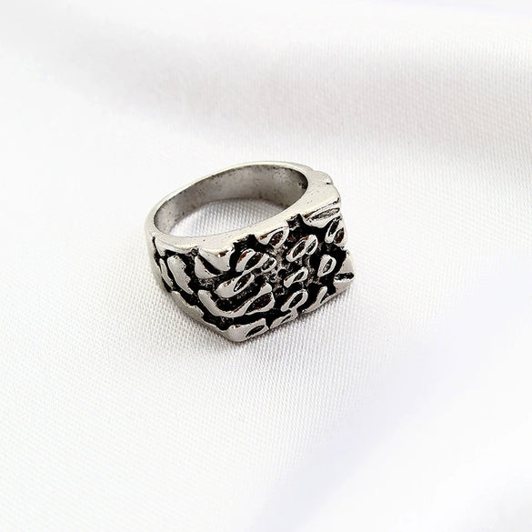Retro Cartoon Animal Ring For Men And Unisex Wear Electroplated Alloy Character Jewelry Accessory