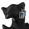 Retro Cartoon Character Resin Earrings Exaggerated Statement Ear Jewelry For Women And Men