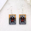 Retro Cartoon Character Resin Statement Earrings Exaggerated Unisex Plastic Ear Jewelry With A Bold Personality Style