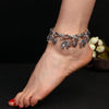 Retro Carved Elephant Alloy Anklet Bracelet For Women Electroplated Cartoon Character Jewelry