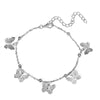 Retro Carved Elephant Alloy Anklet Bracelet For Women Electroplated Cartoon Character Jewelry