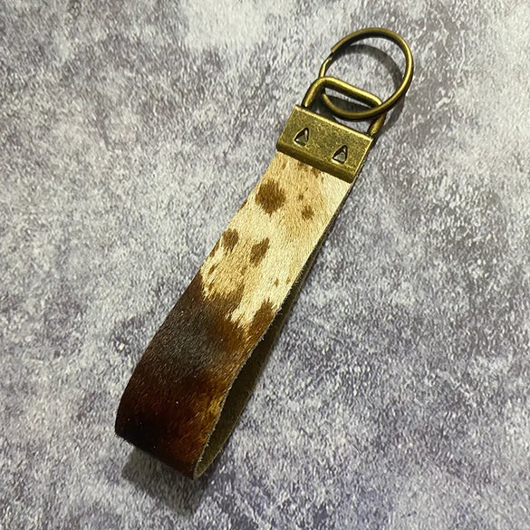 Retro Classic Style Color Block Pu Leather Unisex Bag Pendant Keychain