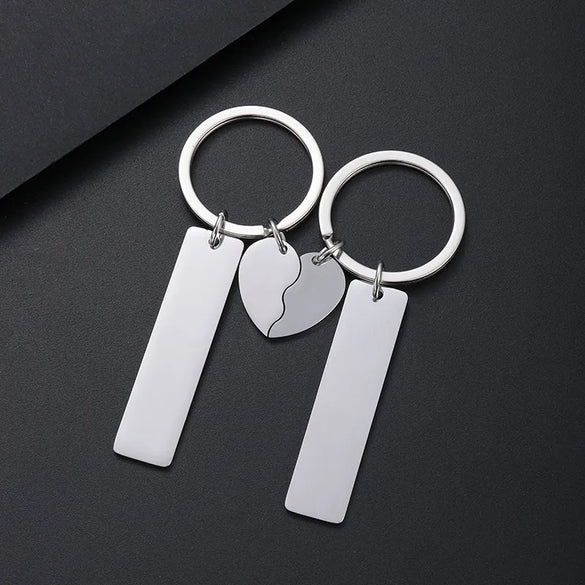 Retro Classic Style Geometric Customization Laser Engraving 201 Stainless Steel Plating Unisex Bag Pendant Keychain