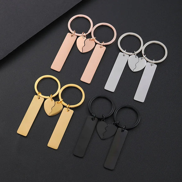 Retro Classic Style Geometric Customization Laser Engraving 201 Stainless Steel Plating Unisex Bag Pendant Keychain
