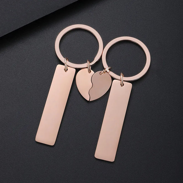 Retro Classic Style Geometric Customization Laser Engraving 201 Stainless Steel Plating Unisex Bag Pendant Keychain