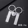 Retro Classic Style Geometric Customization Laser Engraving 201 Stainless Steel Plating Unisex Bag Pendant Keychain