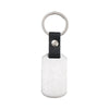 Retro Classic Style Geometric Customization Laser Engraving 201 Stainless Steel Pu Leather Unisex Bag Pendant Keychain