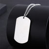 Retro Classic Style Geometric Customization Laser Engraving Titanium Steel Plating Men'S Pendant Necklace Men Pendant Necklaces