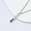 Retro Classic Style Geometric Customization Laser Engraving Titanium Steel Plating Unisex Pendant Necklace Men Pendant Necklaces