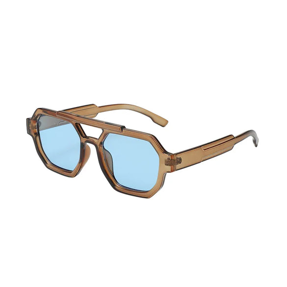 Retro Classic Style Geometric Pc Polygon Full Frame Glasses