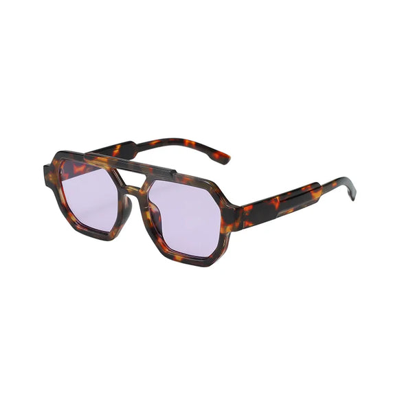 Retro Classic Style Geometric Pc Polygon Full Frame Glasses