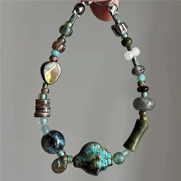 Retro Classic Style Irregular Alloy Resin Wholesale Bracelets