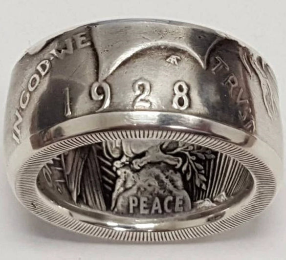 Retro Coin Morgan Ring Metal Geometric Electroplating Unisex Jewelry