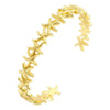 Retro Copper Goldplated Starshaped Fivepointed Star Animal Style Bracelet