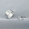 Retro Couple's Ring In Same Style Hollow Airplane Love Ring Opening Adjustable Alloy Jewelry With Geometric Pattern Electroplated For Women