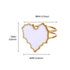 Retro Court Style Imitation Pearl Stainless Steel Love Ring Jewelry With Electroplating