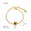 Retro Court Style Titanium Steel Women's Bracelet With Geometric Pattern Pvd Furnace Vacuum Real Gold Plated