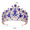 Retro Crown Alloy Inlay Rhinestones Crown 1 Piece