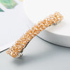Retro Crystal Beaded Hair Clip For Women Simple All Match Side Clip Word Clip Hair Accessory