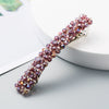 Retro Crystal Beaded Hair Clip For Women Simple All Match Side Clip Word Clip Hair Accessory