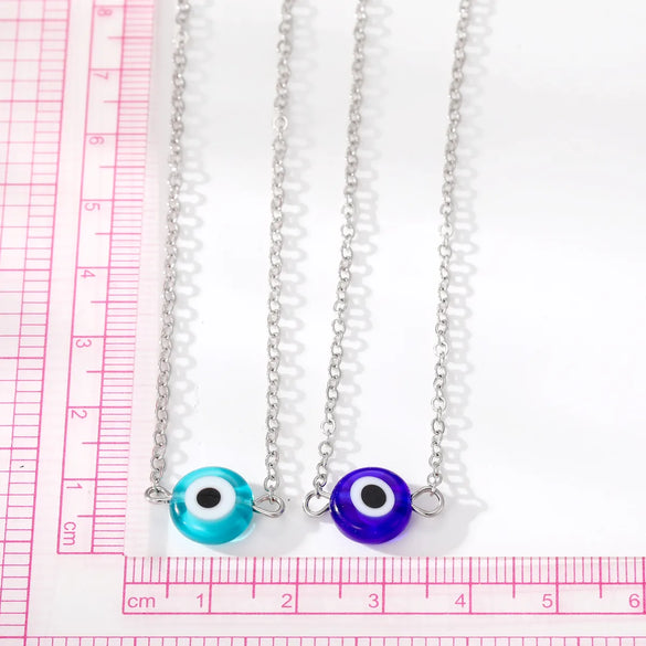 Retro Devil'S Eye Alloy Resin Women'S Necklace 1 Piece
