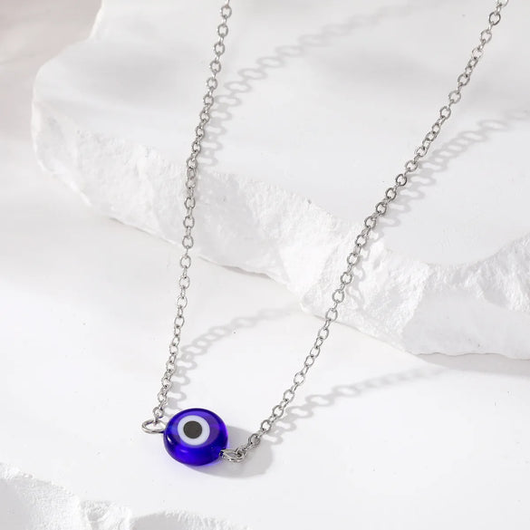 Retro Devil'S Eye Alloy Resin Women'S Necklace 1 Piece