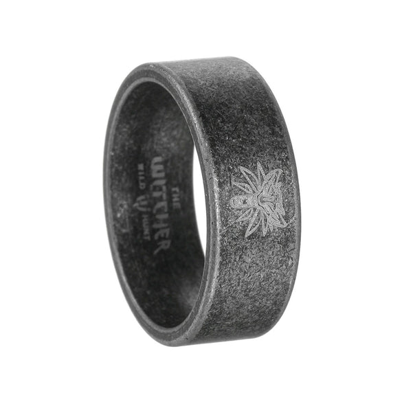 Retro Distressed Animal Wolf Head Titanium Steel Ring
