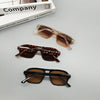 Retro Double Beam Polygon Sunglasses For Men And Women Simple And Comfortable Sun Protection Glasses