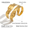 Retro Doublelayer Stainless Steel Bracelet For Women With 18K Gold Electroplating Hand Jewelry