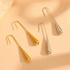 Retro Drop Earrings Titanium Steel Geometric Vacuum Electroplated In Furnace Unisex