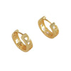 Retro Earrings Copper Goldplated Geometric Style