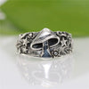 Retro Electroplated Alloy Leaf Mushroom Star Flower Fashion Ring Unisex Statement Jewelry