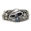Retro Electroplated Alloy Leaf Mushroom Star Flower Fashion Ring Unisex Statement Jewelry