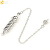 Retro Electroplated Copper Geometric Spiral Pendulum Pendant Necklace Detachable Metal Ornament For Women And Men